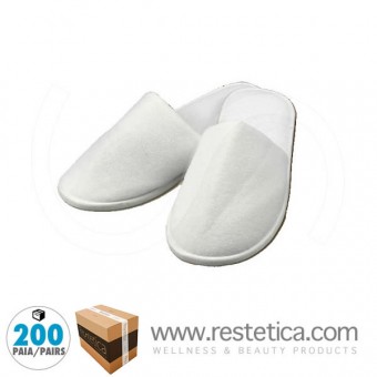 Slipper in poly-terry closed toe