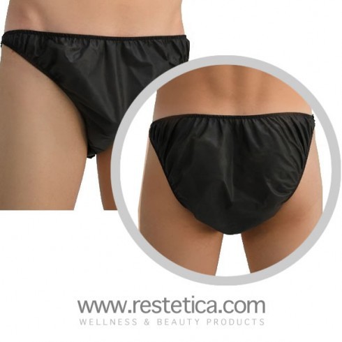 Unisex Underwear Black in NWF 40 gr. - Singolarly Packaged