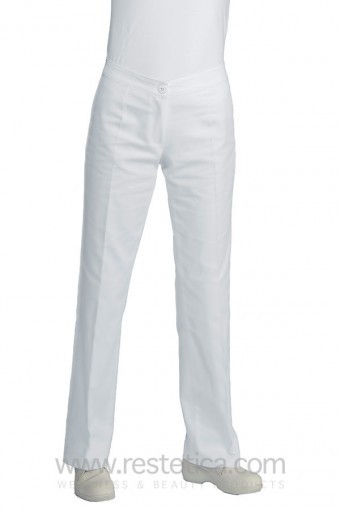 Pantalone trendy bianco 100% cotone