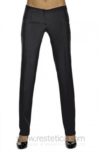 Pantalone donna slim nero 100% polyester