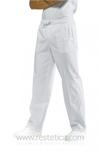 Pantalone UNISEX con elastico bianco misto