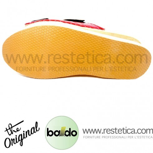 Baldo Clogs with 2 Bands - Red