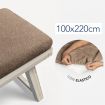 Telo lettino wellness linea CONFORT con elastici agli angoli 100x220cm colore fango IDH filato in cotone 100% Made in Italy