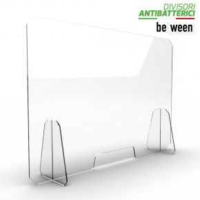 Barriera protettiva BETWEEN 1 ideale per farmacie, reception, negozi, tabaccherie in plexiglass di elevata qualità - dimensione 70x50cm