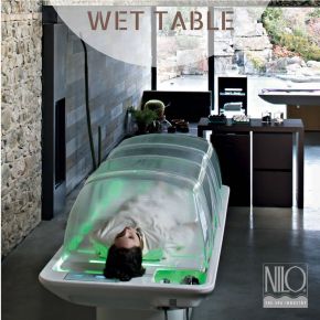 Lettino Wet Table by Nilo SPA per trattamenti caldo-umidi al vapore Cod. N9020
