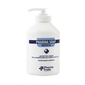 Sapone liquido PHARMA SOAP disinfettante e detergente per mani e cute - flacone da 250ml