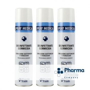 Spray disinfettante germicida Pharma Trade pronto all'uso per oggetti e ambienti - Conf. 3 bomboletta da 400 ml