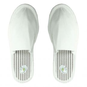 Eco-Bio IVORY biodegradable slipper with wood pulp sole and bamboo viscose upper