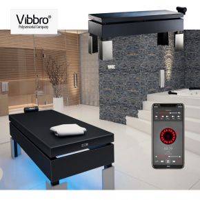 Lettino vibroenergetico Vibbro® ad onde sonore  ViBed 4 Massage con materasso riscaldato e cromoterapia