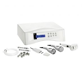 Beauty instrument that combines 4 functions: Diamond Dermabrasion+US+C&H Hammer+Skin Scrubber