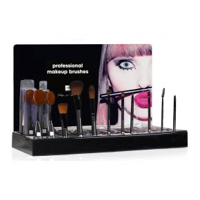Make-up brushes display
