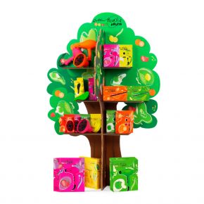 Espositore ad albero per la rivendita GETTIN’FLUO FRUITS