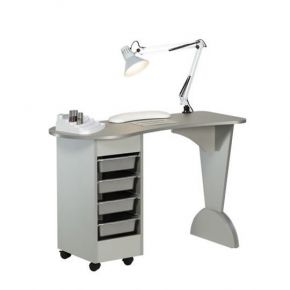 Manicure table with vacuum and accessories