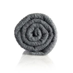 Confezione 12 asciugamani in cotone grigio scuro - misura 50x90cm