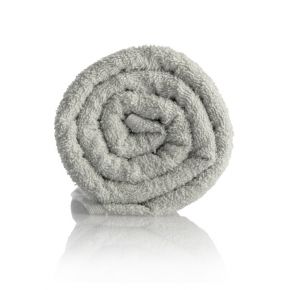 Confezione 12 asciugamani in cotone grigio perla - misura 50x90cm