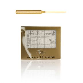 Ballet Sterile Disposable Electrolysis Needles K3 GOLD 24k 0.075mm