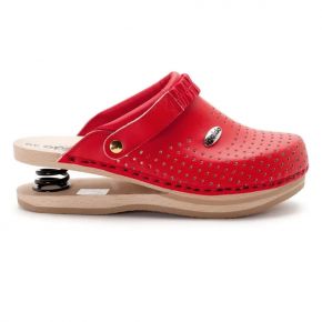 Clogs with springs - Red