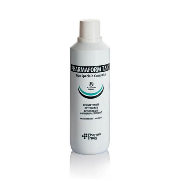 Detergente disinfettante Pharmaform T.S.C. ideale per superfici, pavimenti, pareti e impianti igienici