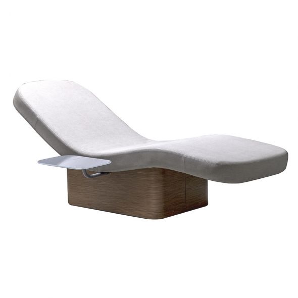 Outdoor relaxation bed Relax Lounger by Nilo with curved wooden structure Cod. N9225