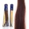Extension capelli naturali da 50cm colore 32 castano mogano sistema Remy - confezione da 20 ciocche