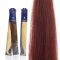 Extension capelli naturali da 50cm colore 35 rosso intenso sistema Remy - confezione da 20 ciocche