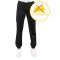 Pantalone Unisex Pantagiaffa 100% polyester stretch traspirante polsino al fondo colore nero cod. RE044871