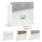 Espace d'accueil caisse en bois blanc, chêne ou béton largeur au choix entre 100/120/160cm