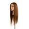 Testa studio 100% capelli veri di origine indiana colore 6 misura 60 cm extra-lunga