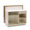 Banco Cassa Mod 2012 Plexi by BMP per zona Reception con elegante cornice in legno e frontale retroilluminato