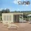 Casetta in legno CUBO design per area relax e zen, zona fitness, spogliatoio piscina, hobby house e office garden