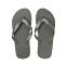 Chancleta Playa Flip-Flop, suela PE de 9 mm, gris oscuro