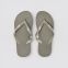 Chancleta Playa Flip-Flop, suela PE de 9 mm, gris oscuro