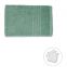 Set asciugamani Plissè in morbida spugna di cotone color verde salvia - 400g/m² uso professionale made in Italy
