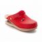 Clogs with springs - Red
