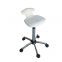 Stool with wheels Star Track by Artecno black/white
