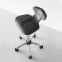 Stool with wheels Star Track by Artecno black/white