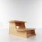Scaletta predellino in legno a 2 ripiani per lettino - molto stabile e dal design elegante