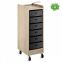 Salon trolley QUIN by Artecno in wood with drawers