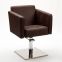 Swivel chair with rounded corners and cosy design