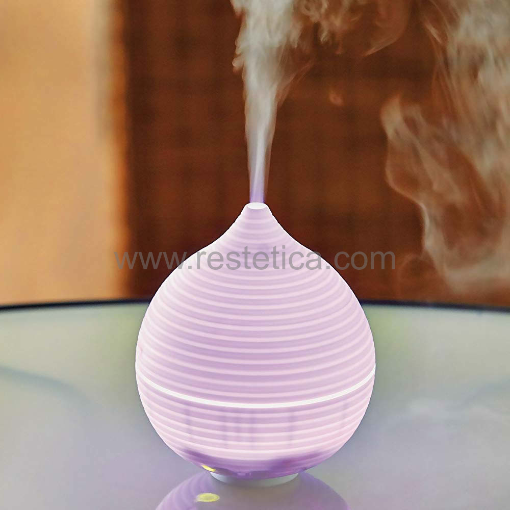 Diffusore effusore nebulizzatore di aromi per ambiente con 5 cambi di  colore LED + timer ideale