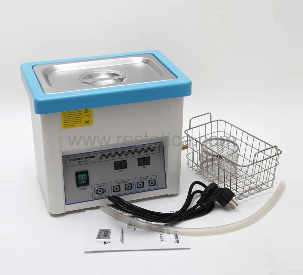 3L ad ultrasuoni per dispositivo di pulizia Ultrasonic Cleaner Pulitore heizbar con cestino e tempo di pulizia e serbatoio in acciaio inox   potenza regolabile 